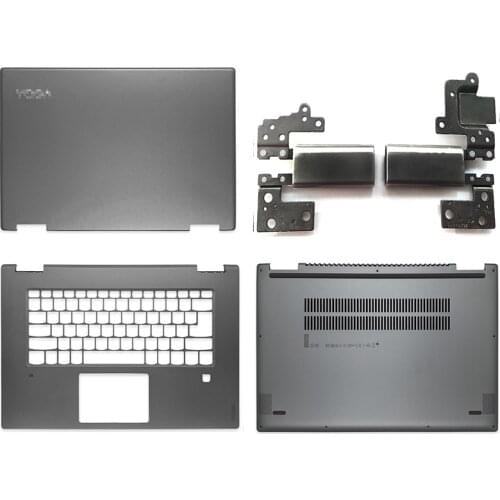NEW Laptop LCD Back Cover/Palmrest/Bottom Case/Hinges ACD Cover For Lenovo Yoga 720-15 720-15IKB Top Cover Gray