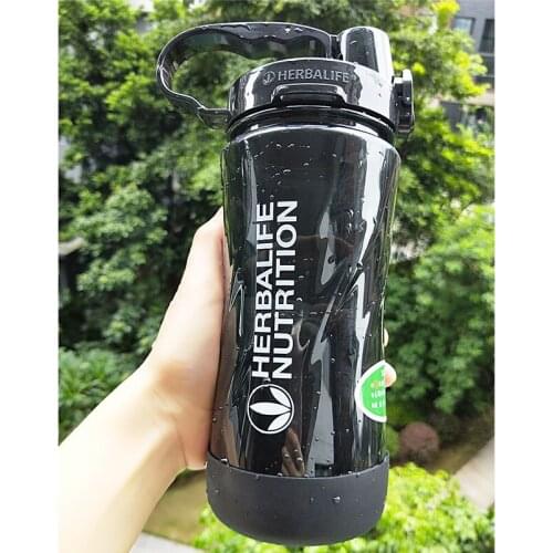 New Arrival High Quality 5 Candy Color 1000m1L Portable Space Nutrition Custom straps straw water Bottle