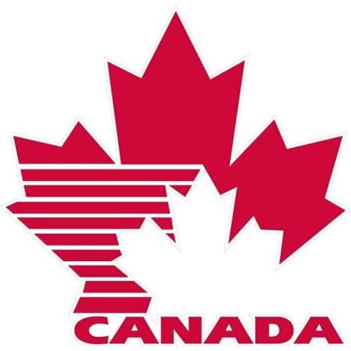 Personality Car Sticker for Canada Ice Hockey Team Sports Fan Logo KK Vinyl Decal Car Window Bumper Decor Waterproof 13cmX13cm