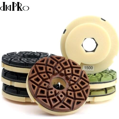 Diapro 7mm Thickness Edge Grinding Wheel Disc Resin Diamond Edge Wheels Marble Polishing Pad For Granite Marble Engineered Stone