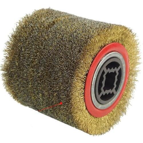 Stainless Steel Wire Brush Wheel Wood Open Paint Polishing Deburring for Electric Striping Machine