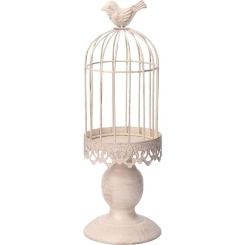 Drop Ship&Wholesale Metal Bird Cage Candle Holder Tealight Candlestick Hanging Lantern Decor Gift Aug. 25