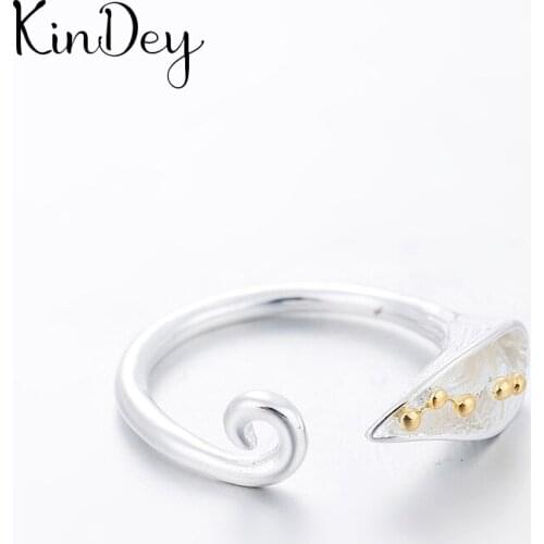 Kindey Punk Silver Color Morning Glory Flower Rings For Women Bridal Wedding Jewelry Adjustable Size Finger Rings