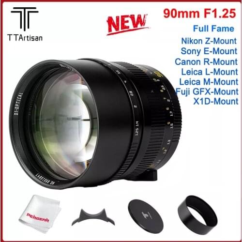TTArtisan 90mm F1.25 Full Fame Lens Manual Fixed Focus for Leica M-Mount Cameras for Leica M-M M240 M3 M6 M7 M8 M9 M9p M10