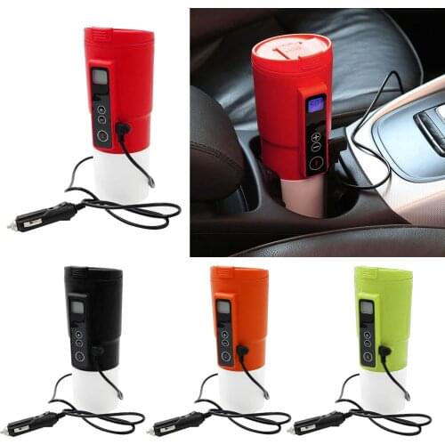 12V Smart Auto Shelf Heating Coffee Mug for Car Smart Heated Coffee Warmer Cup