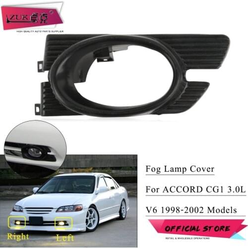 ZUK Front Bumper Trim Fog Light Fog Lamp Cover Hood Trim Garnish For HONDA ACCORD CG1 3.0L V6 1998 1999 2000 2001 2002