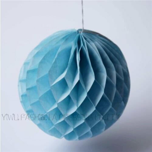 15pcs/lot 6inch (15cm) Light Blue Tissue Paper Honeycomb Balls party Hanging Decorations