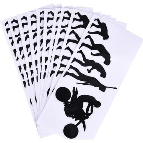 4PCS Human Evolution Motorcycle Car Stickers Personalized Vinyl Reflective Decals Motorcycle Accessories Sticker