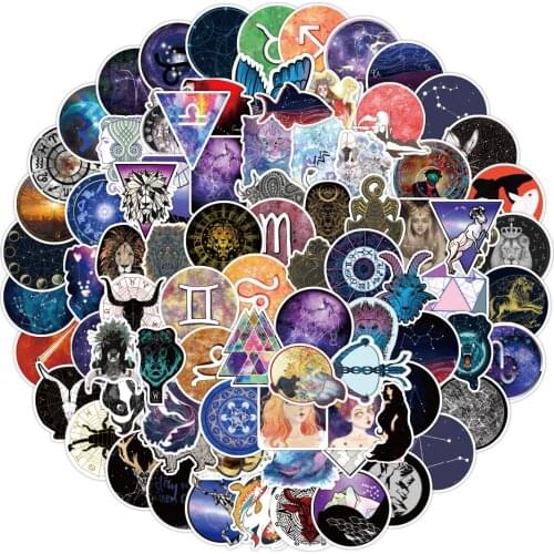 10/50/100pcs Milky Way Galaxy Graffiti Stickers On Car Stationery Computer Notebook Laptop Adesivos Craft Supplies