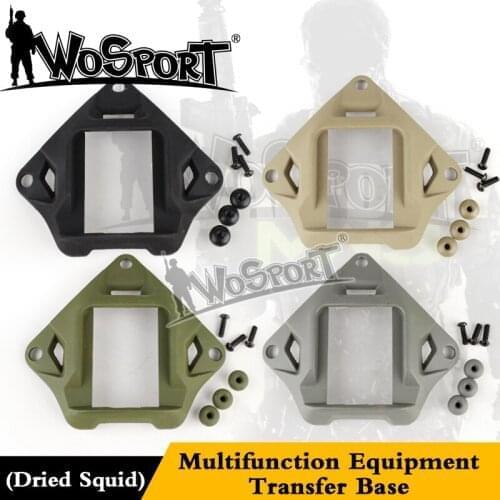 WoSporT HL-ACC-17 Helmet Accessories Multifunction Equipment Transfer Base (dried squid)