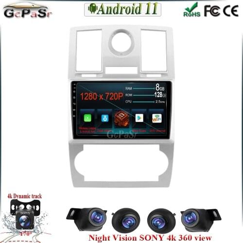 Autoradio touchscreen 6G+128G 9" Android 11 Car Radio Player for Chrysler Aspen 300C 2004 2005 2006 2007 2008 gps Wifi 4G