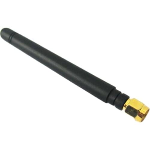 1PC 433Mhz Antenna SMA Aale straight Connector 2dbi Antennas 106mm Aerial Rubber Ham Radio Wholesale