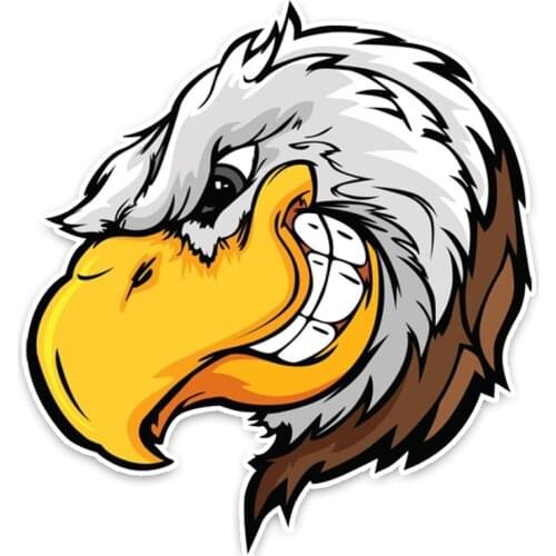 Eagles Head Car Sticker Waterproof Personalized Decal Laptop Guitar Truck Motorcycle Auto Accessories PVC,12cm*11cm