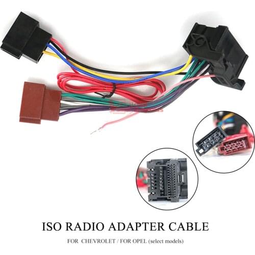 Car Stereo ISO Wiring Harness For Chevrolet Cruze Opel Astra Insignia Meriva Adapter Connector car Adaptor Cable 12-131