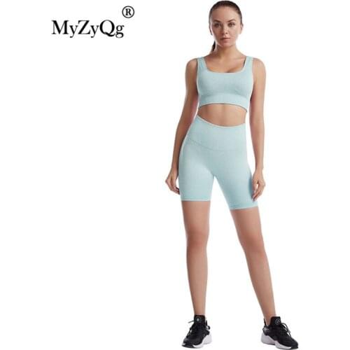 Seamless Two Piece Yoga Set Women Quick Dry Suspender Shorts Workout Bodysuit Fitness Running Suit Tracksuit Gym Sportswear