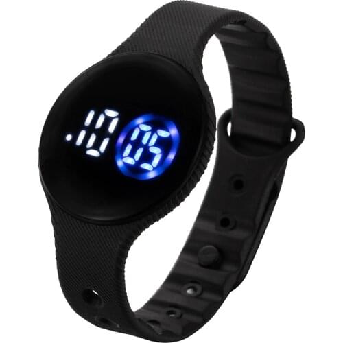 Digital Watch Men Women Unisex Electronic LED Watches Simple Round Dial Silicone Watchband Army Sports Clock relogio masculino