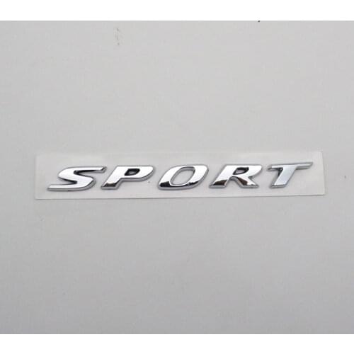 For Honda Fit SPORT Emblem Car Sticker 3D Letter Rear Trunk ABS Plastic Chrome Silver Nameplate Auto Logo Badge Decal