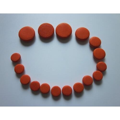 3 Set/Lot) Orange-red Leather Bb Clarinet Pads For Clarinet Parts