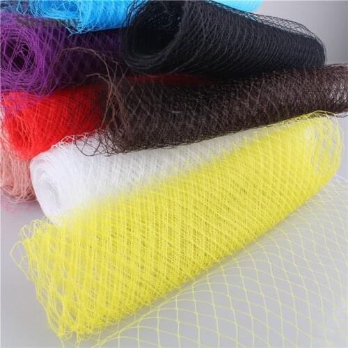 25CM*1M Russian Veiling Hat Trim Netting Fabric For Wedding Millinery DIY Hair Accessories Fascinator Hat Mesh Fabric Retail