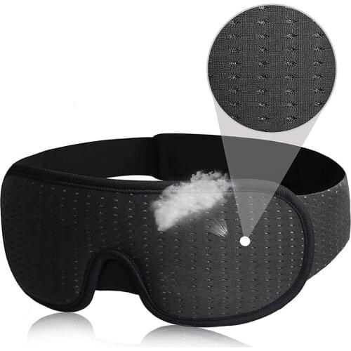 Eye mask for Sleeping Travel 3D Contoured Cup Blindfold Concave Design Molded Night Sleep Mask Block Out Light with women men