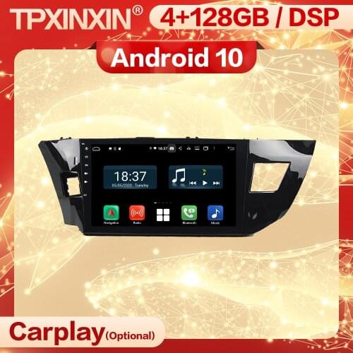 4+128G Carplay 2 Din Android Screen Multimedia Stereo Receiver For Toyota Levin 2013 2014 2015 Wifi Radio Audio Player Head Unit