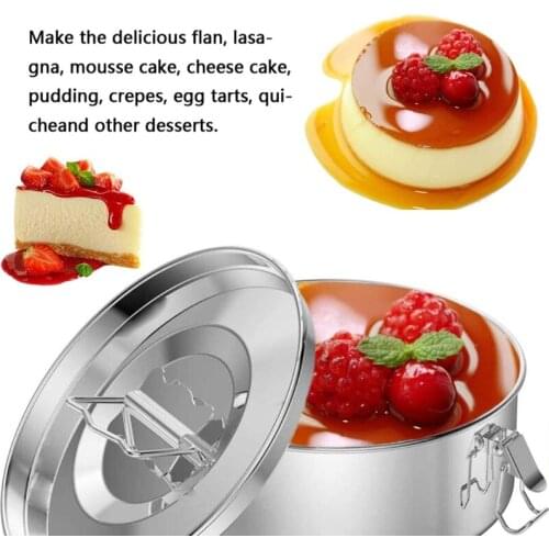 Flanera Flan Maker Stainless Steel Pressure Cooker Steamer Set Effectively Ergonomic Handle for Easy Lifting Kitchen
