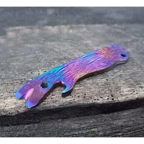 NEW STYLE Titanium Alloy EDC Pendant Crowbar Pry Bar Keychain Bottle Opener Home Tools