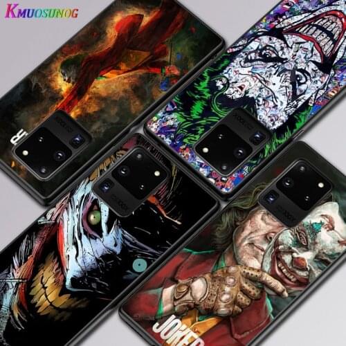 Cool Clown For Samsung A01 02 02S 11 12 21 21S 22 31 32 41 42 51 72 S20 Ultra Plus 4G 5G phone Silicone Black Soft Case
