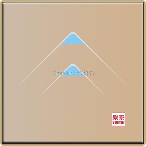 Yuetai touch Wall Switch toughened glass panel Lighting switch 2gang/2way switch
