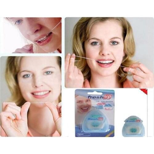 50M Micro Wax Peppermint flavor Dental Flosser Interdental Brush Teeth Stick Toothpicks Floss Pick Oral Hygiene Clean Wire L0027