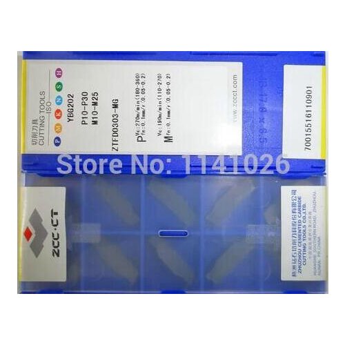 10pcs/box ZTFD0303 MG YBG202 Tungsten Carbide parting tools GROOVING inserts turning tools