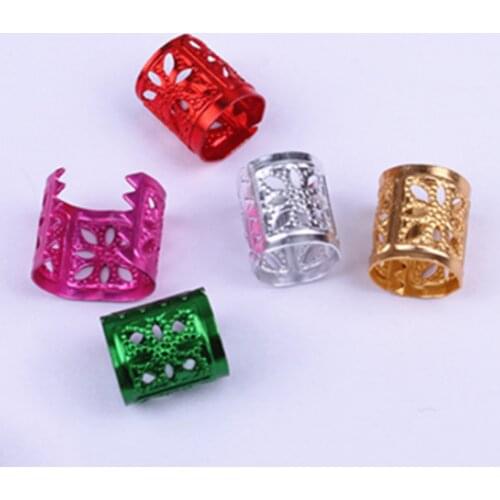 100pcs Hair Jewelry Hairstyle Extension Braids Dreadlocks Beads Kits