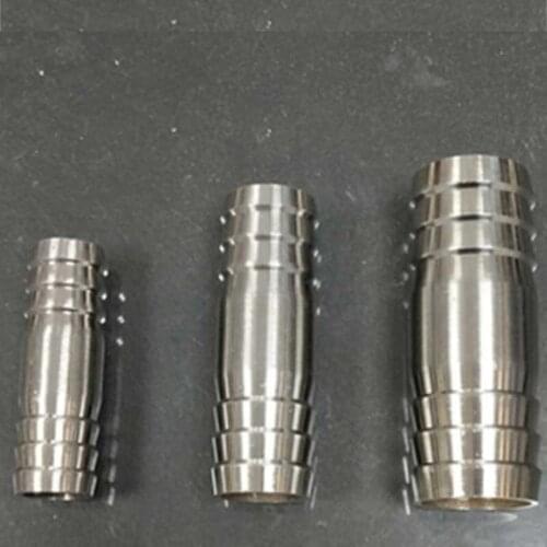 4pcs D14*50mm double head pipe outer joint water pipe hose Corrosion-resistant acid 304 stainless steel