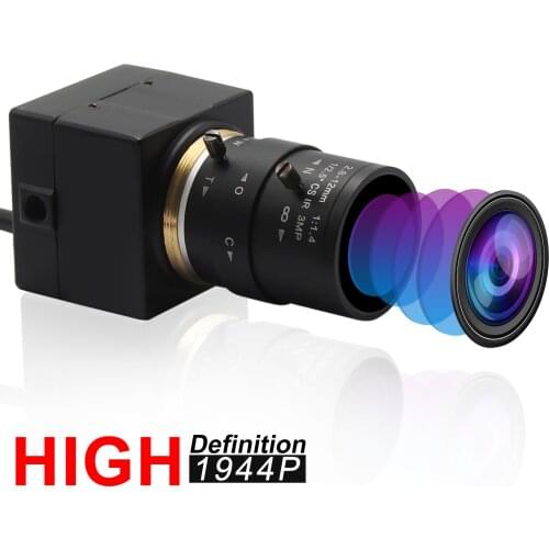 5.0Megapixel Surveillance Cameras OmniVision OV5640 CS 2.8-12mm Varifocal Mini Box Case Android Linux Windows Mac USB Camera