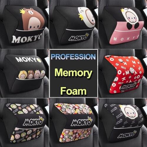 KDsafe Car Pillow Neck Pillow Memory Foam Pillow Headrest Relieves Neck Fatigue/Headaches Auto Seat Head Support Car Accessories