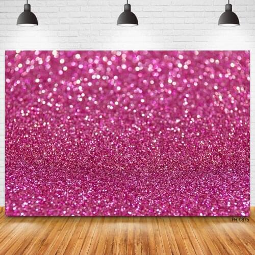 Glitter Silver Polka Dot Pink Theme Photography Backgrounds Shiny Decoration Backdrop For Baby Girls Birthday Party Photo Studio