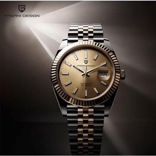 PAGANI DESIGN Luxury men automatic watches waterproof stainless steel men mechanical wristwatches sapphire glass fashion watch