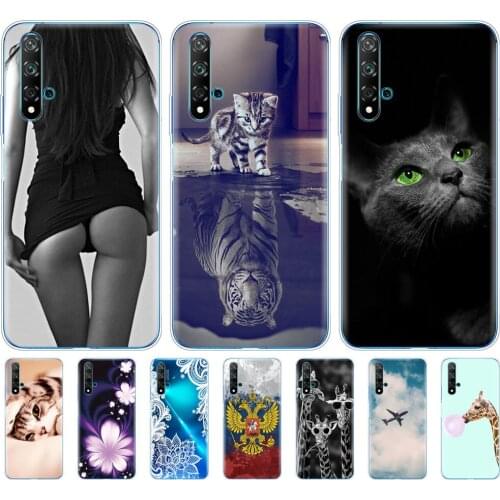 Case For Huawei Nova 5T Case Soft TPU Back Silicon Phone Cover For Nova5T 5 T YAL-L21 6.26'' Fundas Coque Bumper Protective cute