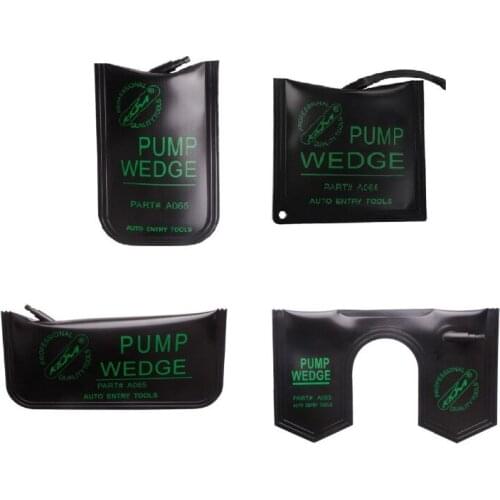 Black 4pcs/lot Cheap New Rubber Klom air pump wedge Air Wedge Auto Locksmith Tool S/M/L/U lock pick set air bag