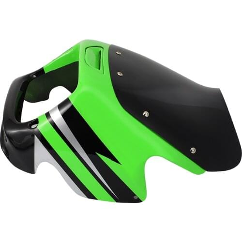 For Kawasaki ZRX 1100 ZRX 1200 ZRX1100 /1200 Motorcycle Front Headlight Fairing Upper Nose Cover Windshield WindScreen Deflector