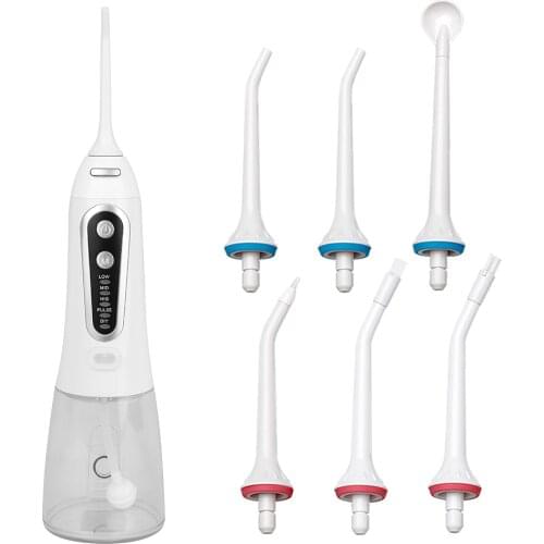 300ML Electric Cordless Dental Oral Irrigator Water Flosser Waterproof Teeth Braces Cleaner Detachable Water Tank Dental Calculu