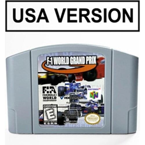 F-1 World Grand Prix For 64 Bit Game Cartridge USA Version NTSC Format