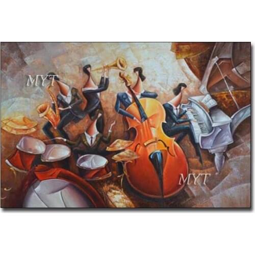 The Cartoon HaveA Concert Art Hand Painted Abstract New Oil Painting On Canvas Art Modern Abstract Wall Picture For Room