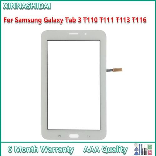 New For Samsung Galaxy Tab 3 SM- T110 SM- T111 SM- T113 SM- T116 Front Touch Screen Digitizer Sensor Glass