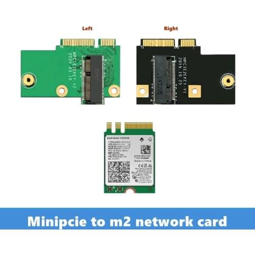 Half-height minipcie to m2 network card adapter card notebook AX200 upgrade Lenovo Y510P replacement m.2
