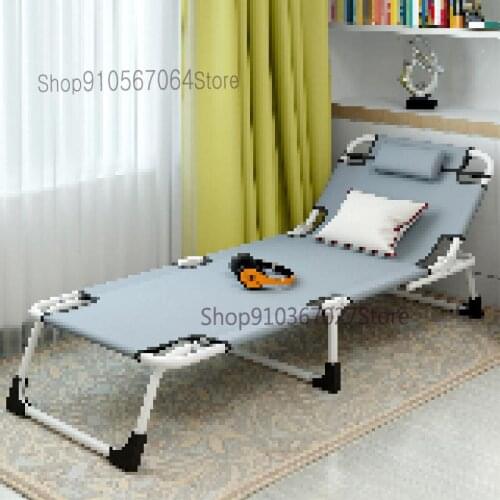 Folding Bed Single Bed Siesta Bed Office Recliner Lunch Break Bed Simple Escort Bed Camp Bed Couch