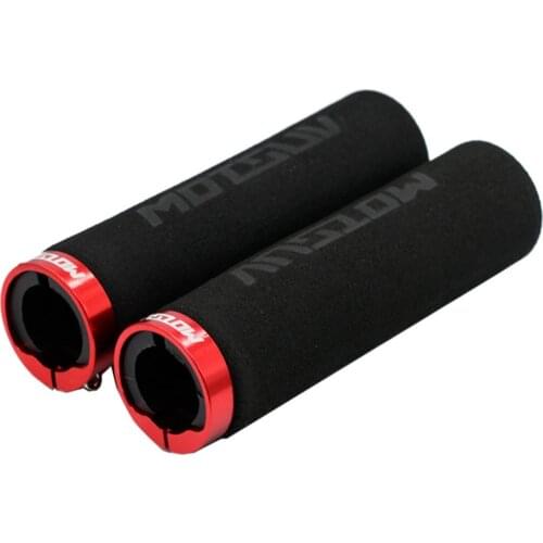 MOTSUV bicycle handlebar cover unilateral locking mountain bike sponge handle cover folding BMX color non-slip handlebar cover