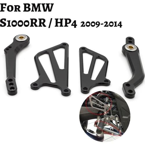 CNC Adjustable Gear Shift Shifter Lever + Wing For BMW S1000RR S1000 RR 2009-2014 Motorcycle Rearset Foot Peg Shifters Levers