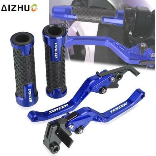 Handle Bar grips TRACER Aluminum FOR YAMAHA MT09 TRACER GT 2018-2020 2019 Motorcycle Accessories Brake Clutch Levers Handlebar