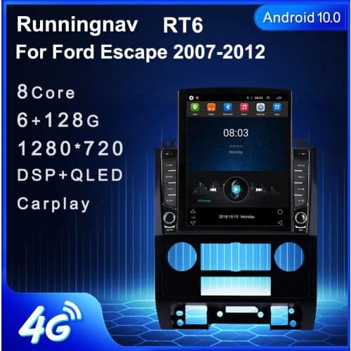 Runningnav For Ford Escape 2007 2008 2009 2010 2011 2012 Tesla Type Android Car Radio Multimedia Video Player Navigation GPS